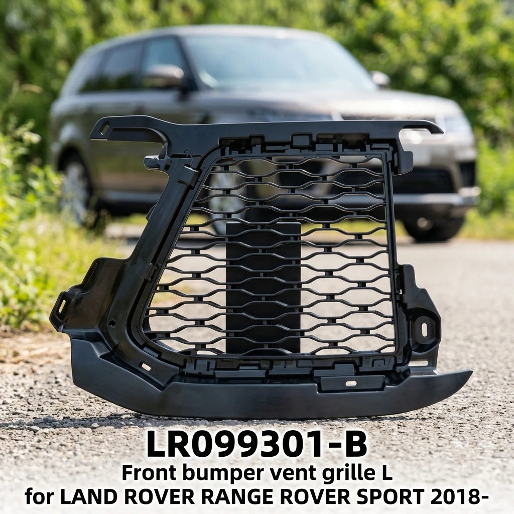 LR099301-B Corrosion Resistant OE Replacement Front Bumper Vent Grille L for LAND ROVER RANGE ROVER SPORT 2018-
