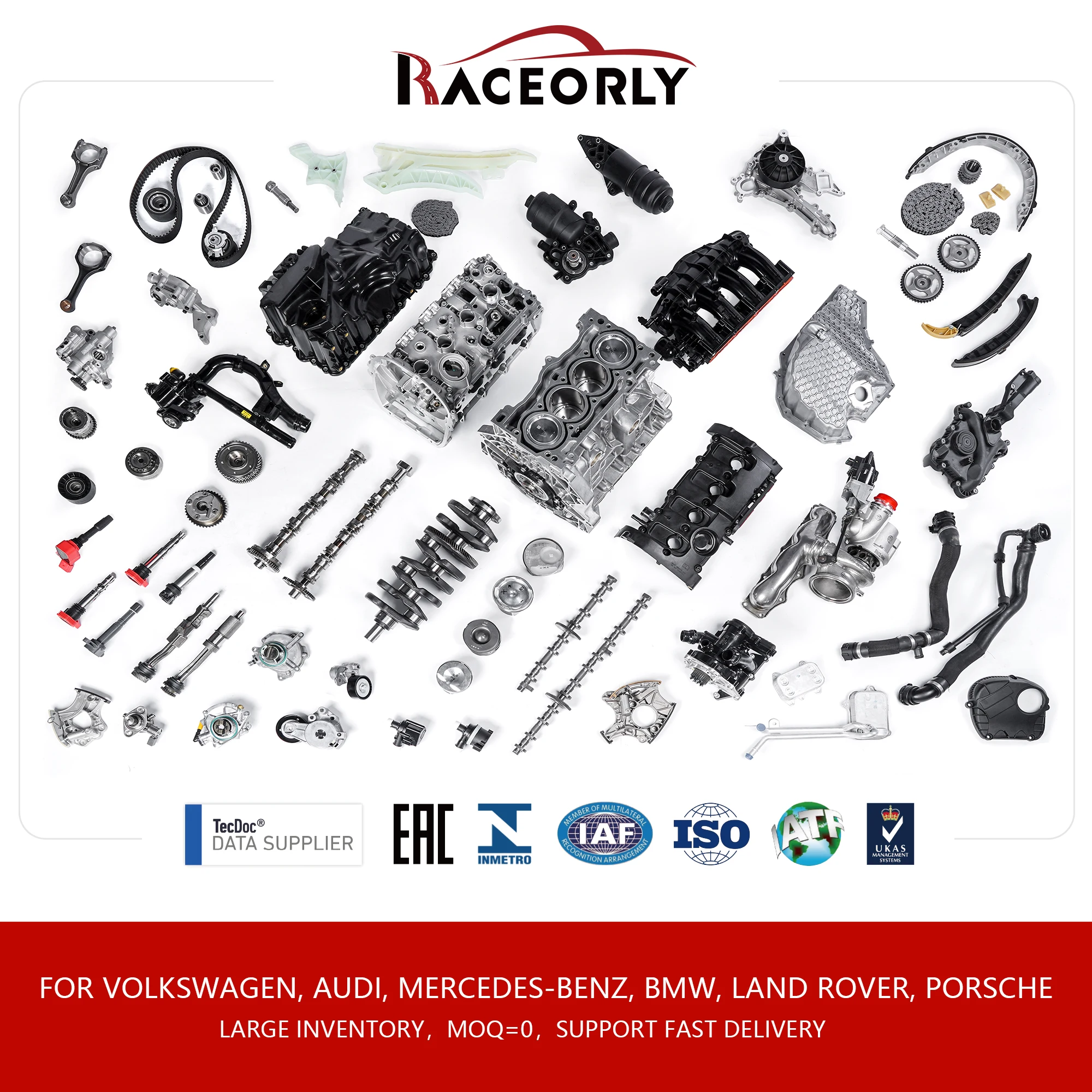 RACEORLY Timing Chain Kit 03H109513B for Audi VW 3.6L VR6 Engine Fit Q7 Touareg BHK CNG BWS 03H109509A 03H109507