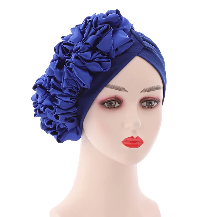 Turbans Hat Plain Hijab For Women African Headtie Stick Diamond With ...