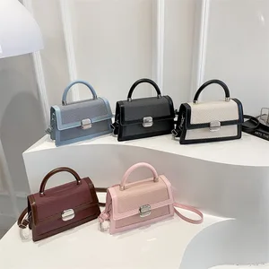 2026 Summer New High-end Single Shoulder Crossbody Bag Women's Small Fragrance Style Contrasting Color Handbag Cheap Bag