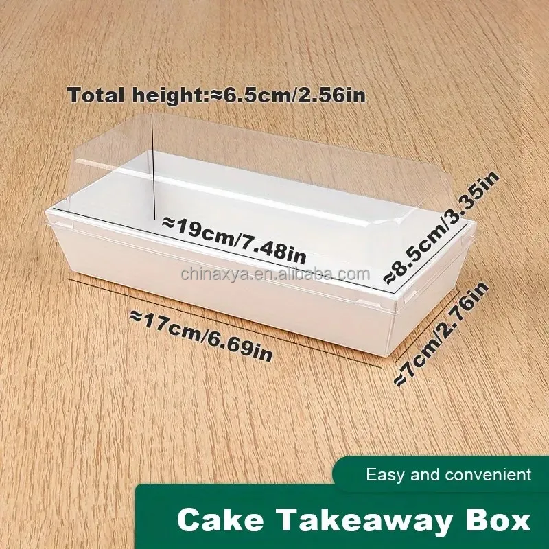 Custom White Pastry Bakery Packaging Paper Boxes For Dessert Transparent Cake Sandwich Cookie Box With Clear PVC Window Lid supplier