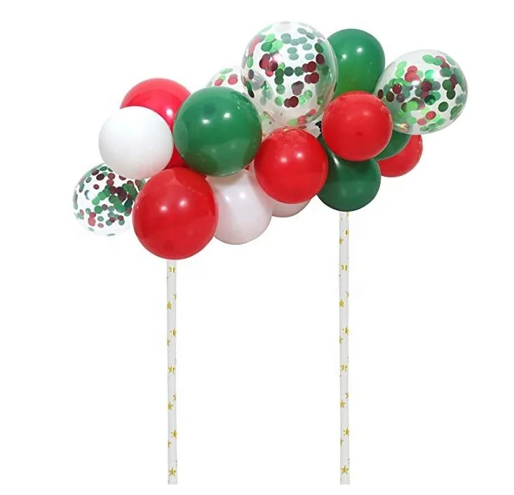 Helium ballonnen set | Rood/geel/groen, 50 stuks