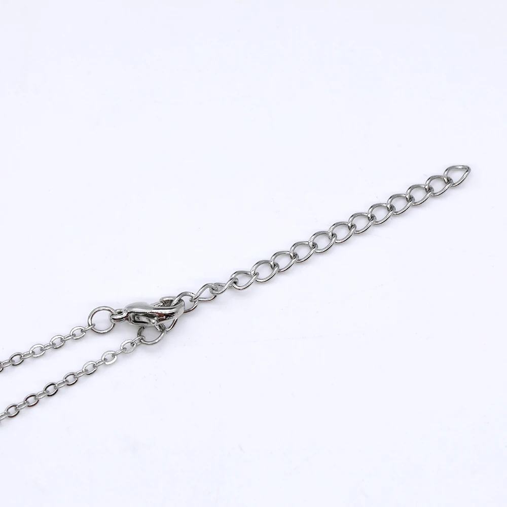 Wholesale Stainless Steel Jewelry Water Drop Crystal Zircon Pendant