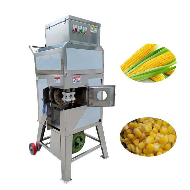 Commercial Automatic Sweet Corn Seed Cutter Machine Engine Core Component Corn Cob Kernel Remover