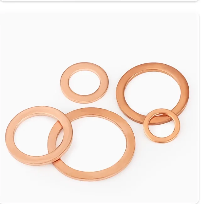 product exclusive offer custom size copper gasket flat copper sealing solid washer copper flat rubber metal washers-59