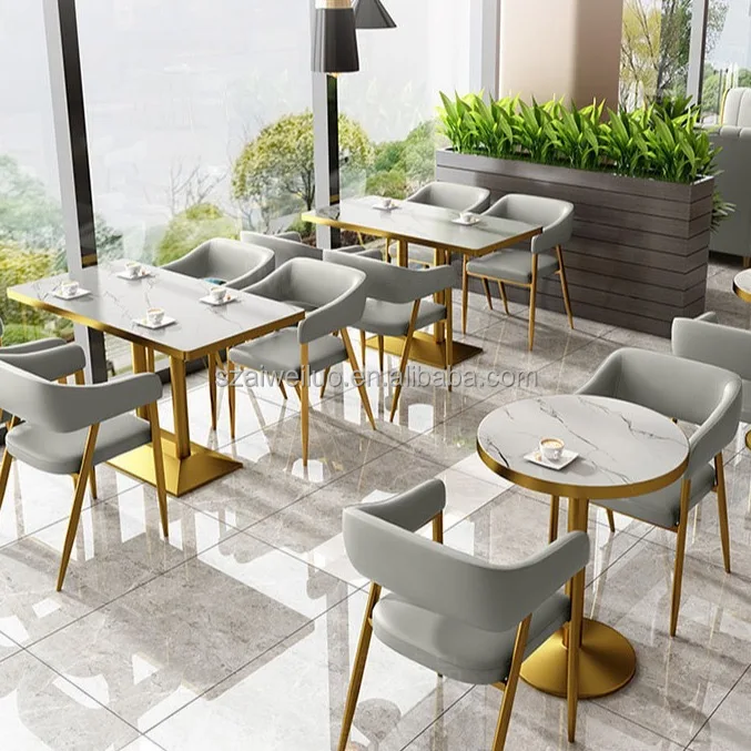 High Quality Modern Design Restaurant Furniture Set Customized Metal ...