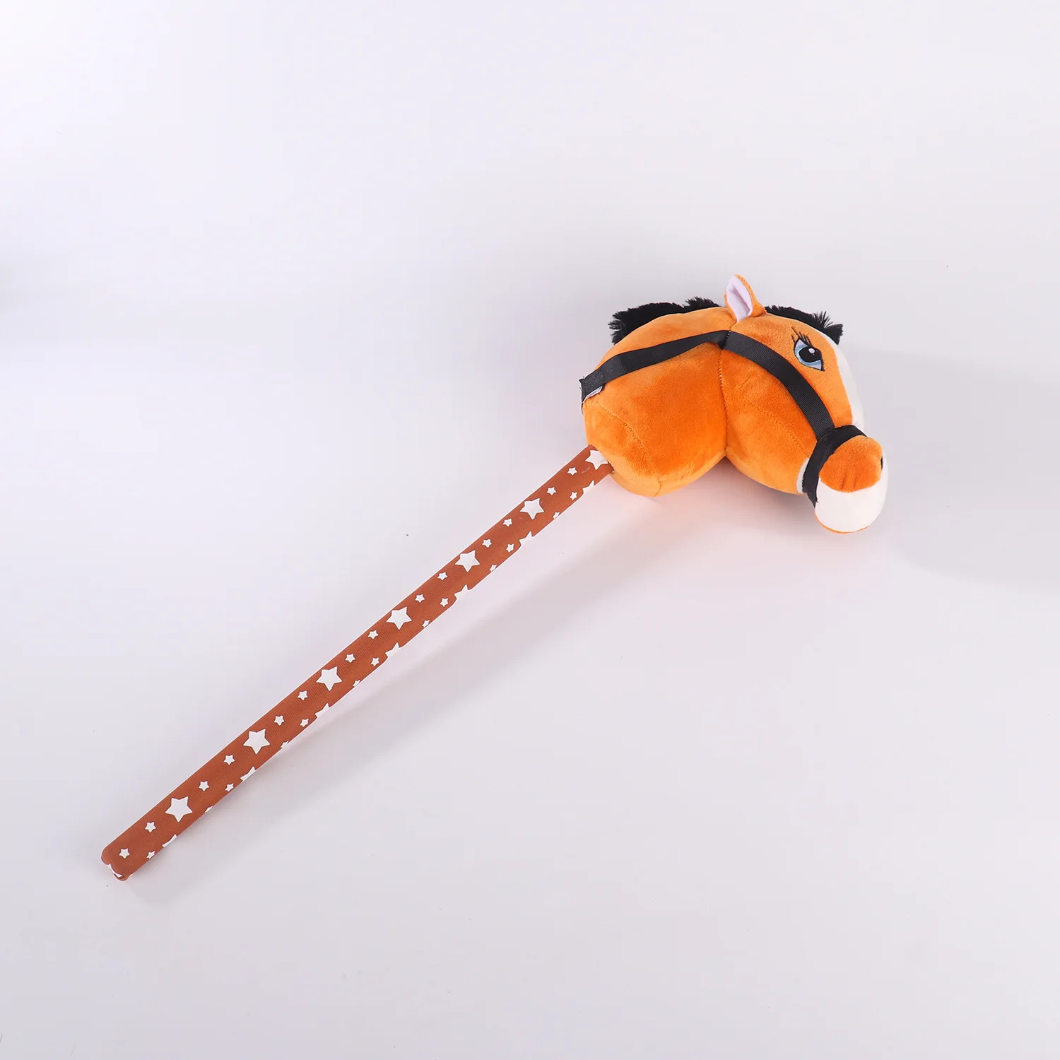 2023 New Hobby Horse Stick with Horse Sound and Galloping Sound Animal Toys Horse Head Stick with Music