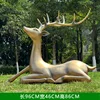 Copper-colored lying deer