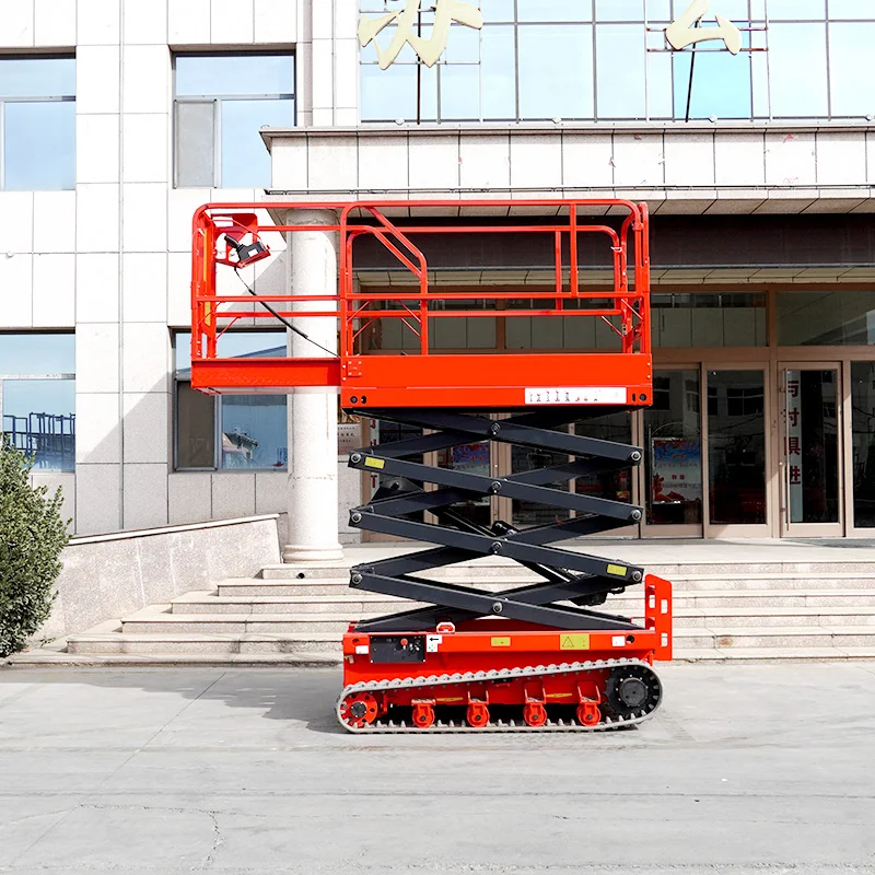 Crawler Scissor Lift Loading Machine Lifting Platform Mobile Towable ...