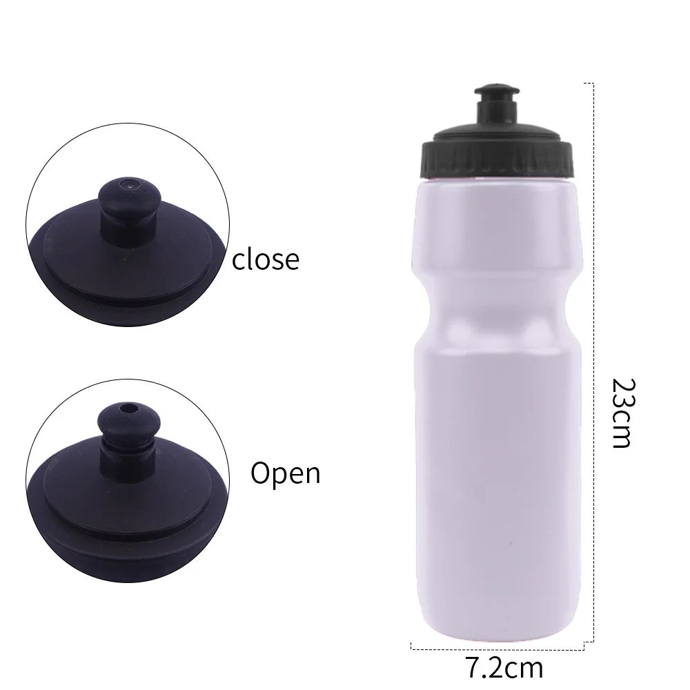 Wovilon Sports Bike Squeeze Water Bottle BPA Free Plastic 24 oz, Wide Mouth Lid Water Jug Push/Pull Cap, Insulated Water Bottles, Fitness,Yoga, Hiking