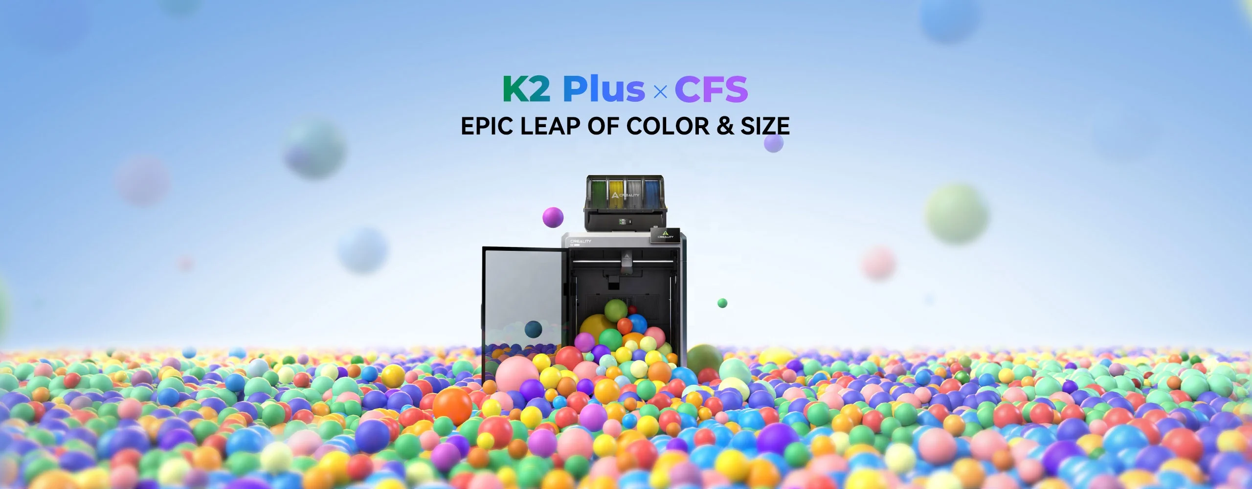 Nova impressora 3D Creality K2 Plus Combo com impressão de alta velocidade de 600 mm/s, secador de filamento de 4 cores e impressão multicolorida de 350 x 350 mm (padrão europeu)._voghion.com