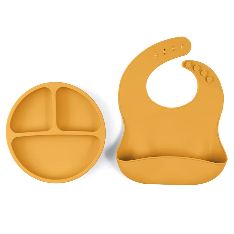 Top Selling Platos Para Bebe Divided Unbreakable Silicon Plate Baby