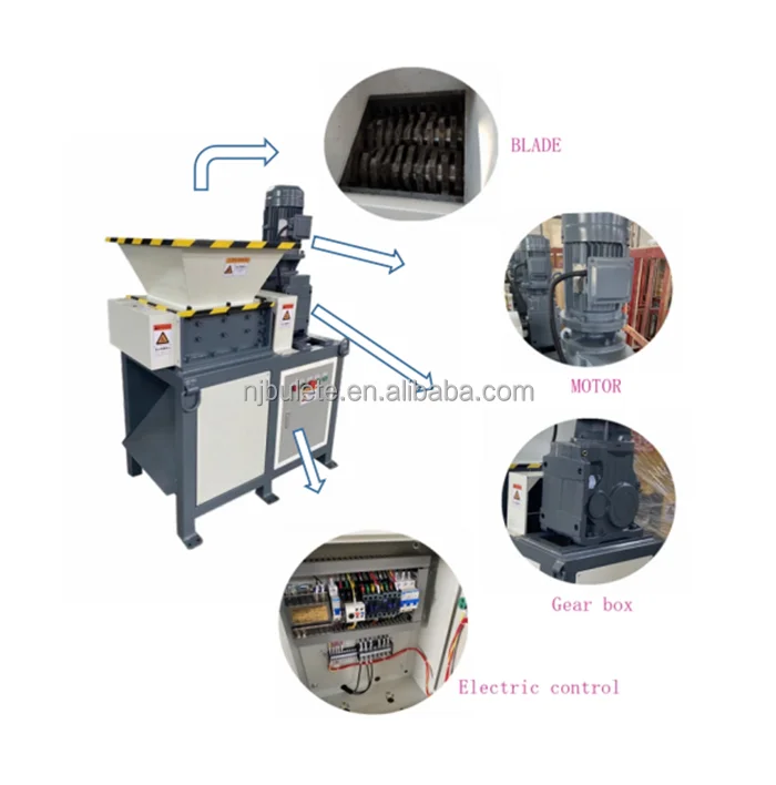 Small Silent Shredder 5.5kw Mini Metal Shredder /steel Shredding