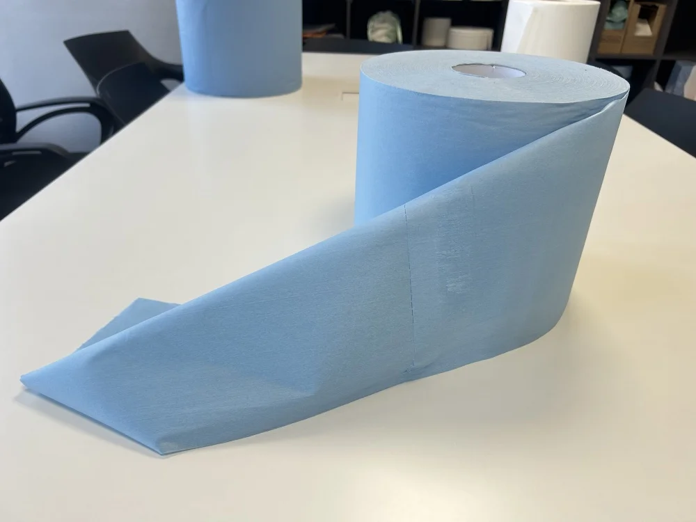 KILINE Nonwoven Cellulose Industrial Paper Rolls 60-69gsm Eco-Friendly Super Water Absorbent Cleanroom Wipes