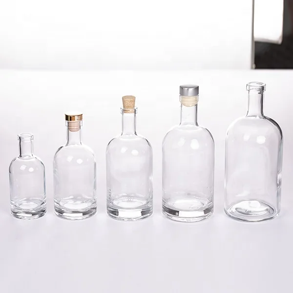 375 ml, 12 oz Nordic Liquor Bottle with Glass Stoppers