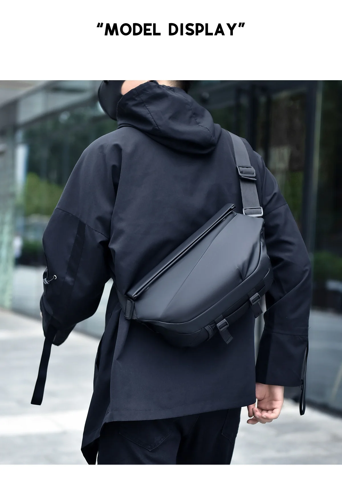 best sales Anti lost Messenger Outdoor Chest Crossbody Bag Waterproof Sling Bag men