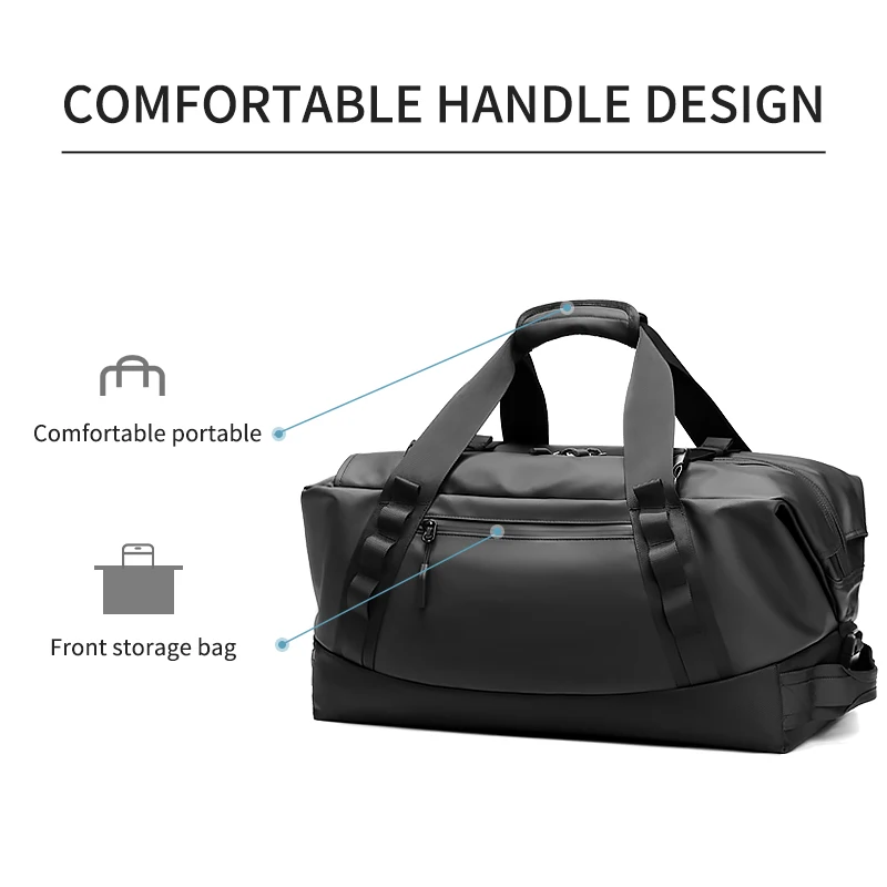 Pailox Large Capacity Outdoor Waterproof Backpack With Multi-Carrying Methods Independent Dry-Wet Compartment Bottom Wear Pad