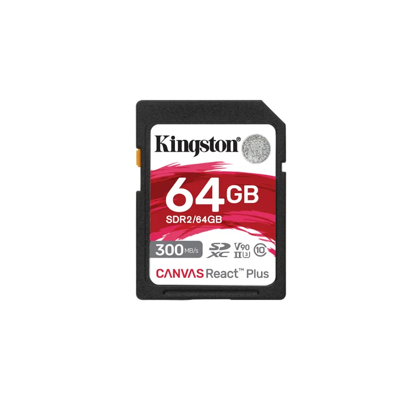 Original for Kingston 64G 128GB 256G SDXC Canvas React Plus 300MB