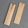 Brown windowless pen case