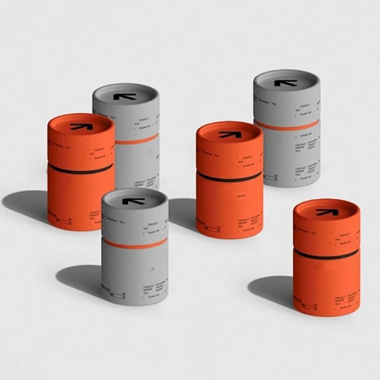Custom Printed Modern Design Paper Tube Packaging Cylinder Cardboard Tube Cosmetic Packaging