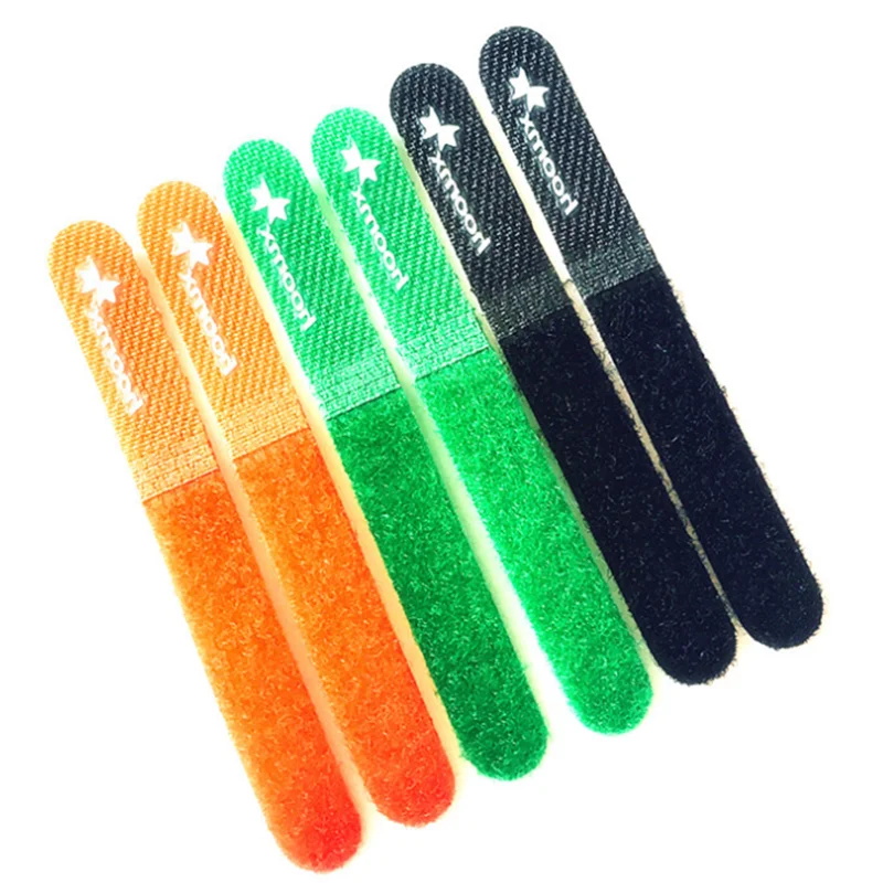 Wiring Accessories Custom Logo Colorful Hook and Loop Strap Cable Ties