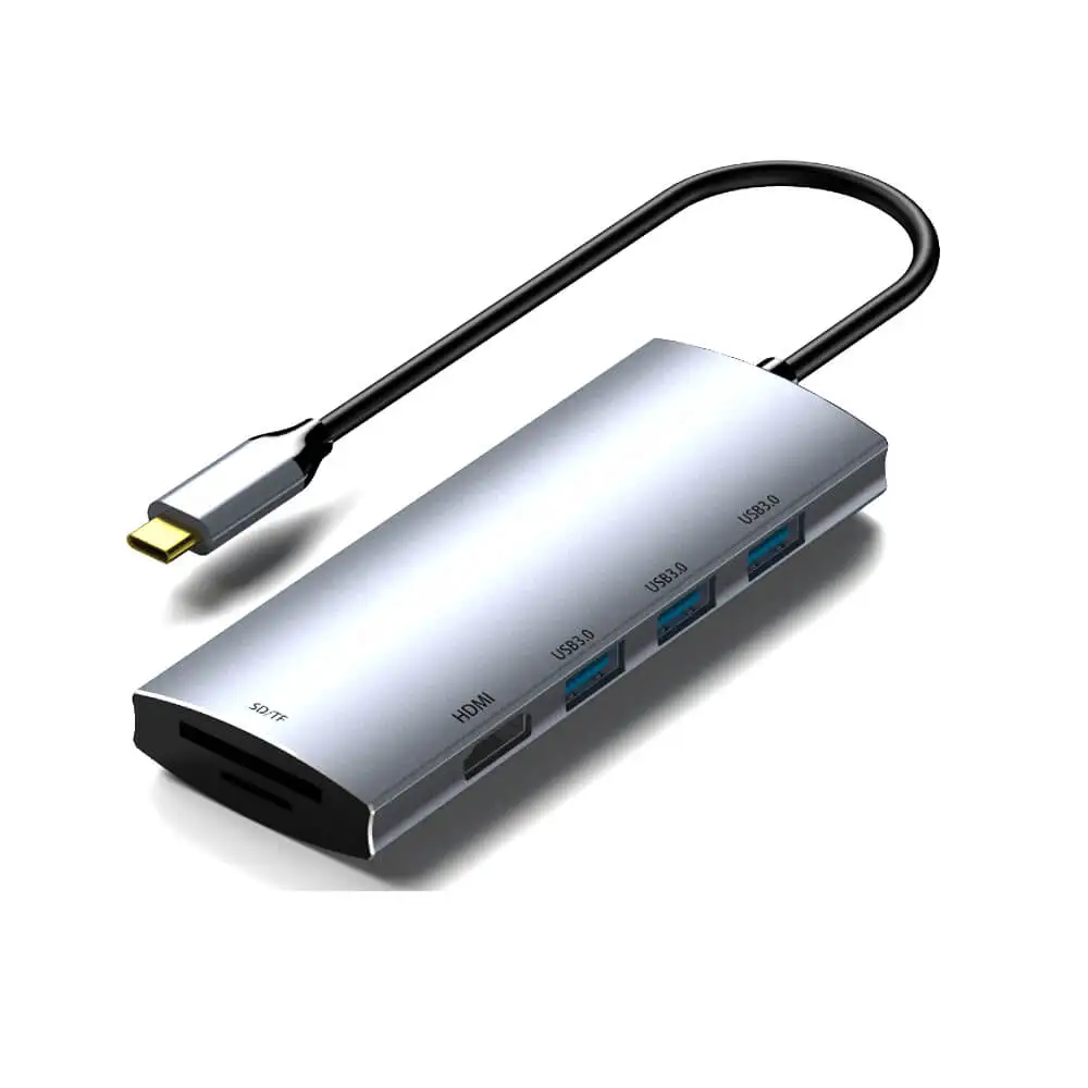 
 FARSINCE USB C Hub 7 in 1 USB 3.1 Type C to 4K HDMI 3 USB 3.0 SD TF PD charging multiport adapter 7 in 1  
