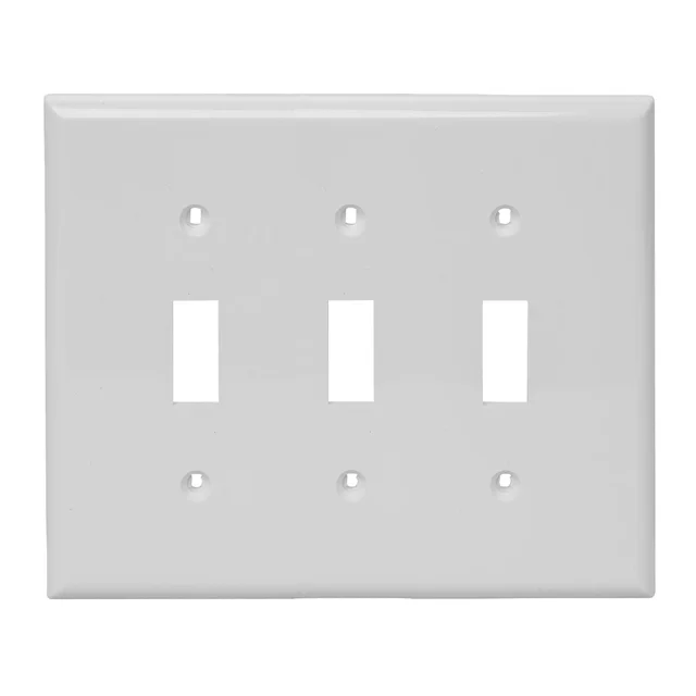 Top Selling Canada Standard U&L Listed Wall Outlet Plate 3 gang Plastic Toggle Switch Cover