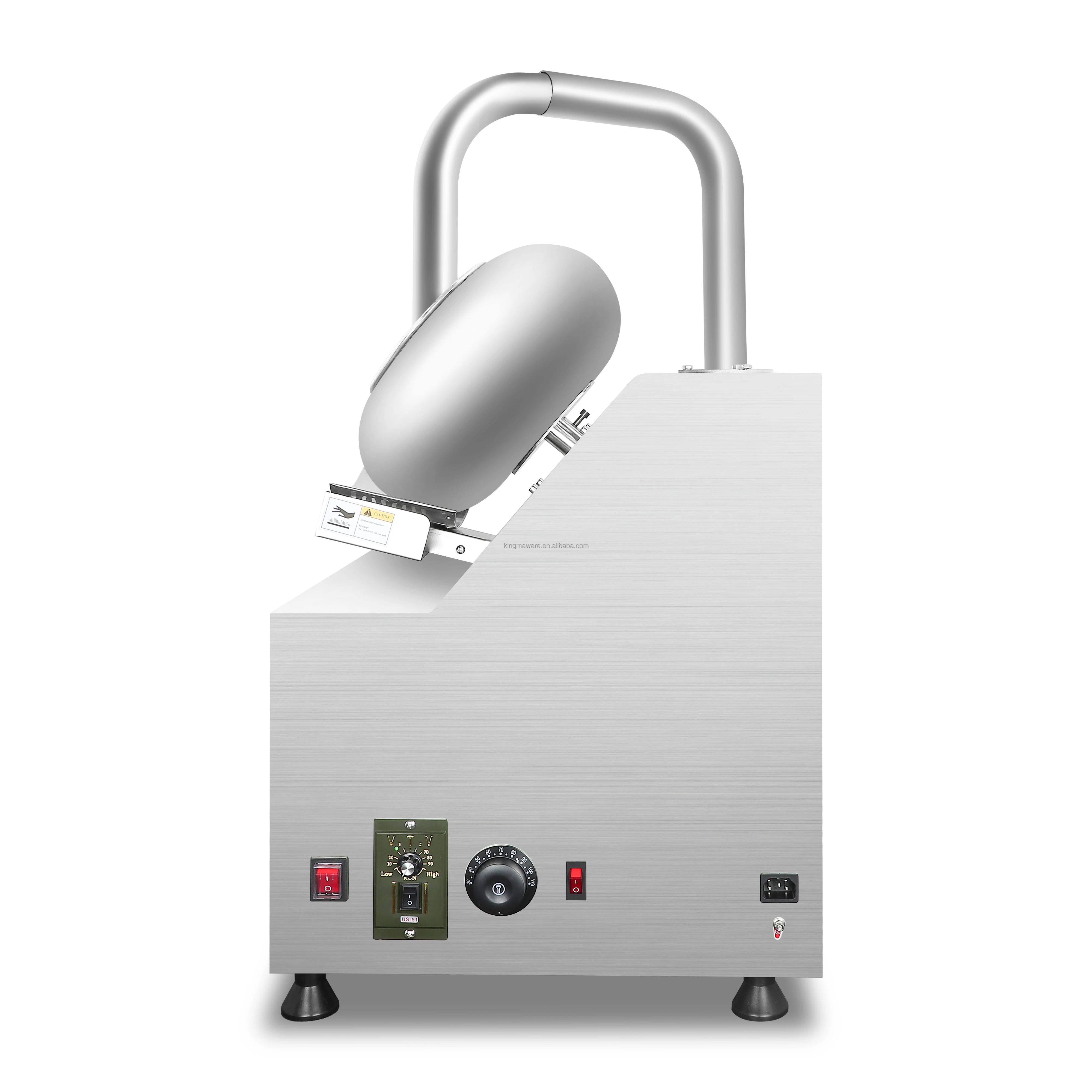 Cooling and Bottom Heating System Automatic Chocolate Coating Pan Small 8L Peanut Candy Sugar Nut Coating Making Machine