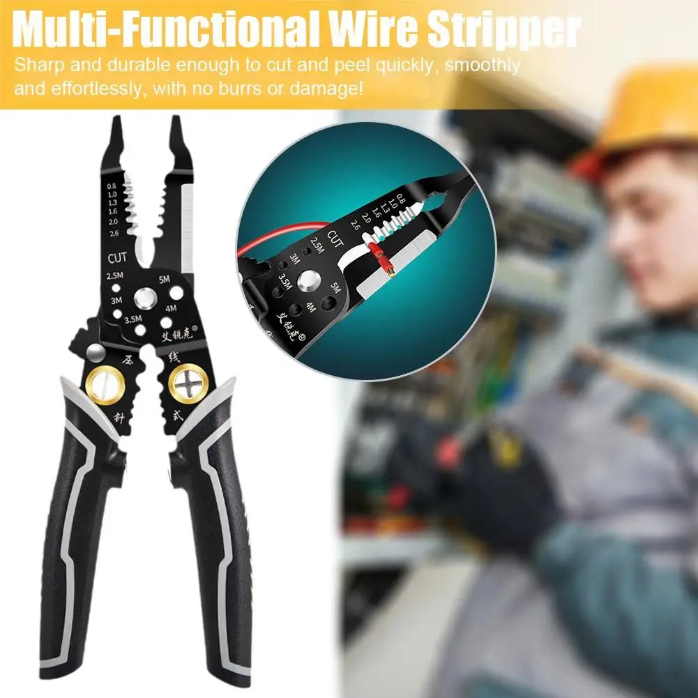 Electrician's Choice Copper Wire Stripper & Splitting Tool with Clamping Feature for Electrical Equipment