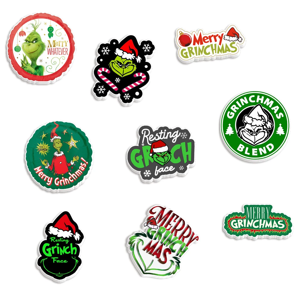 Grinch Christmas Stickers, 50 Pcs