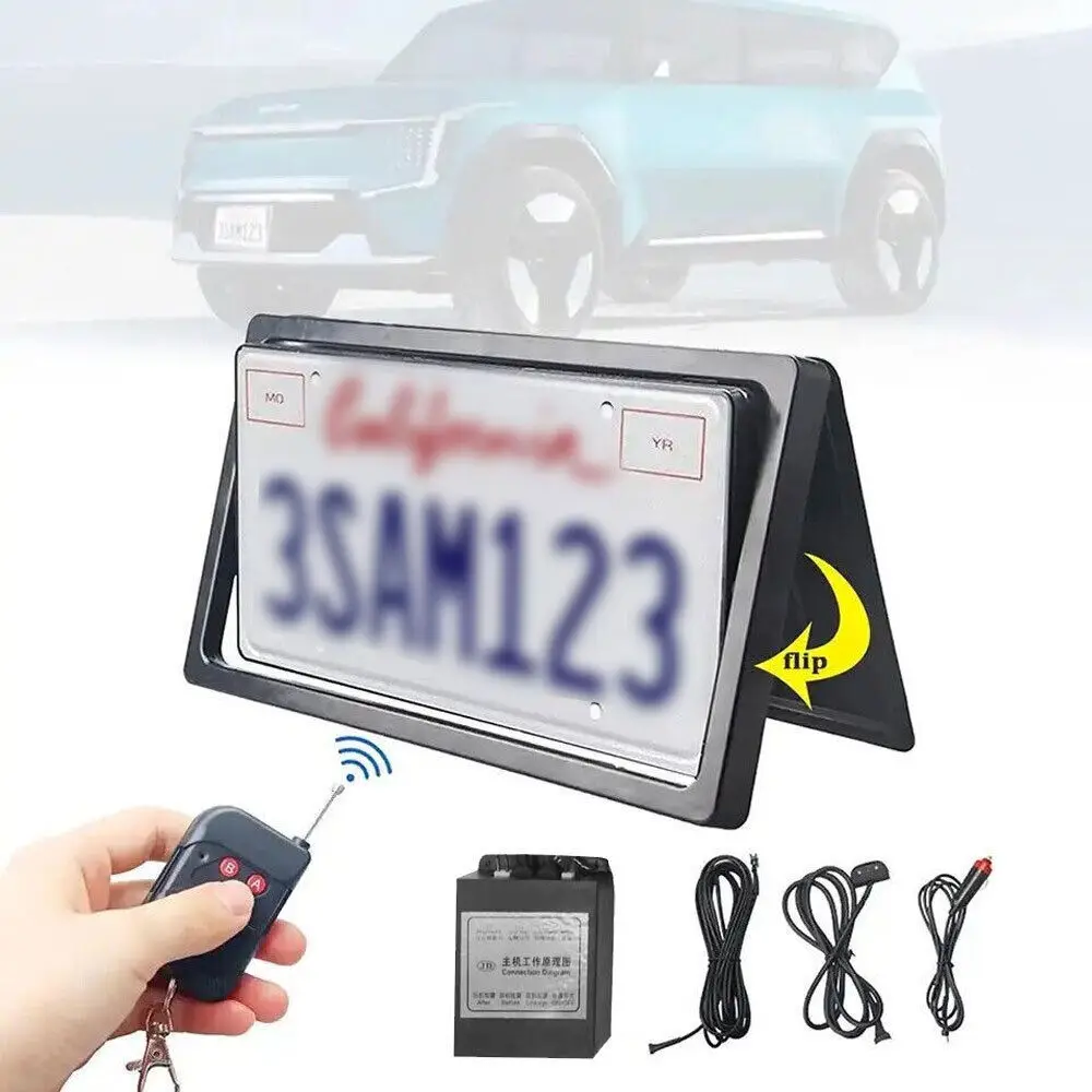 Usa Reversible License Plate Flipper Electric Automobile Car License