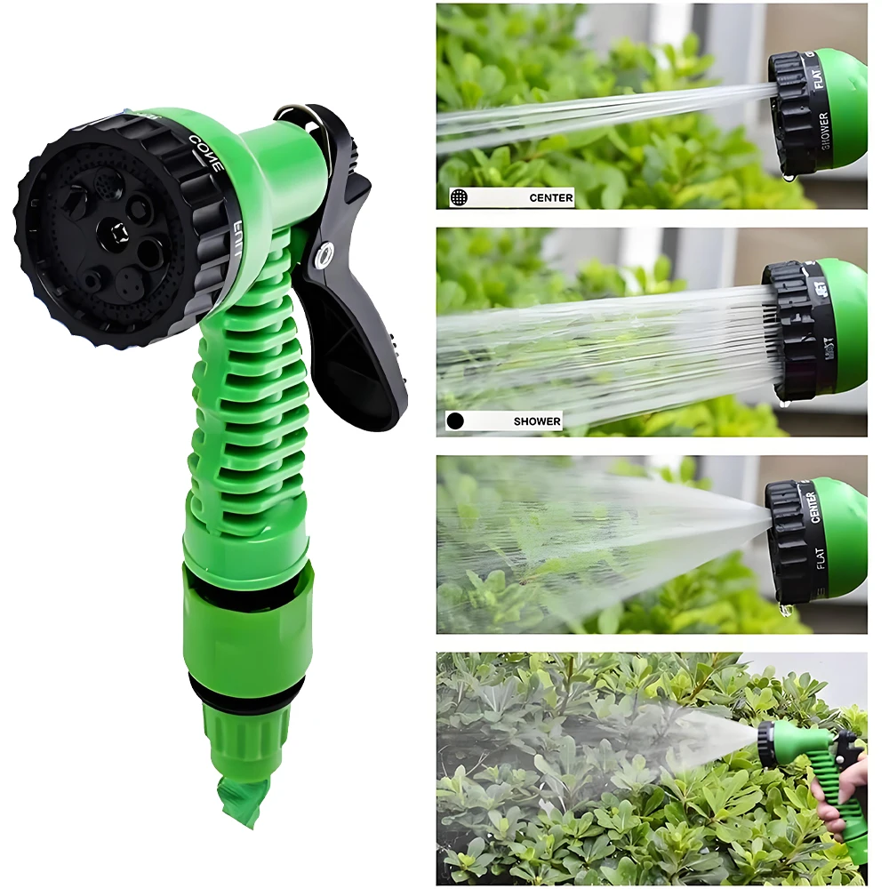 Adjustable Hose Sprayer Nozzle 7 Water Modes High Pressure Gun_voghion.com