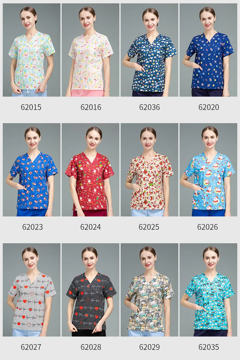 Wholesale Nurse Hospital Uniform Nurses Scrub Sets Nursing Scrubs Tops ...