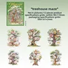 Un laberinto de casa del árbol-verde
