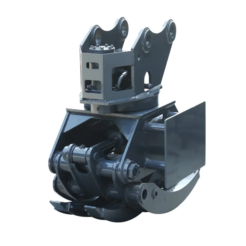 Factory Sell Excavator Hydraulic Grapple With Hydraulic 360 Rotation