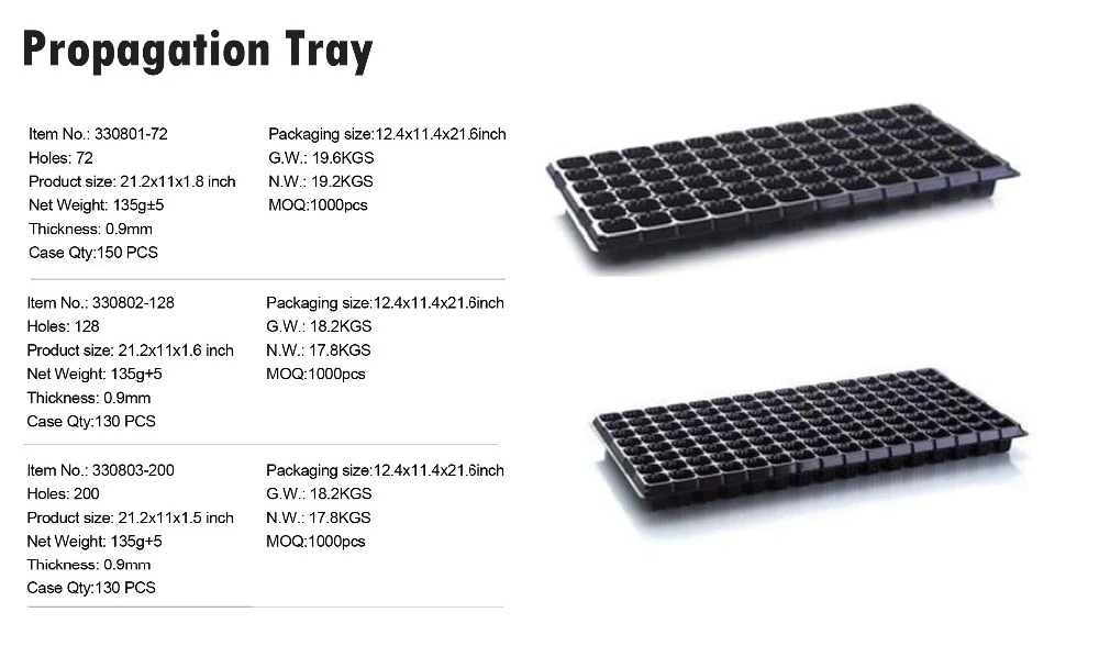 Nursery Seed Trays Seedling Starter Tray Humidity Adjustable Plant