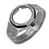 Silver case with Black bezel