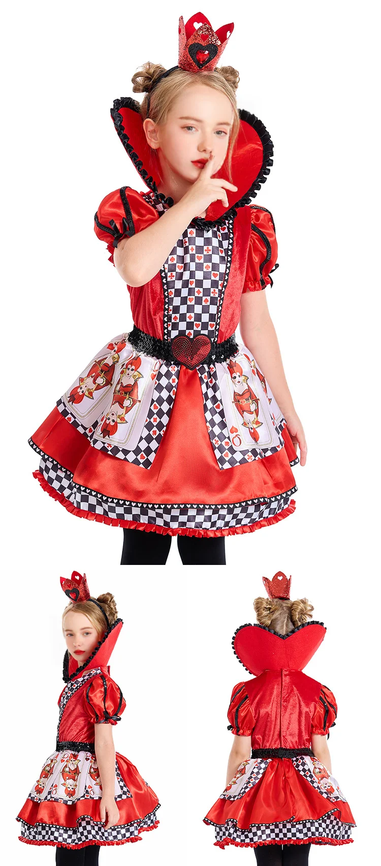 Kinder Halloween Kostüm Set - Kleid Hut Tasche 4-teilig Für Mädchen