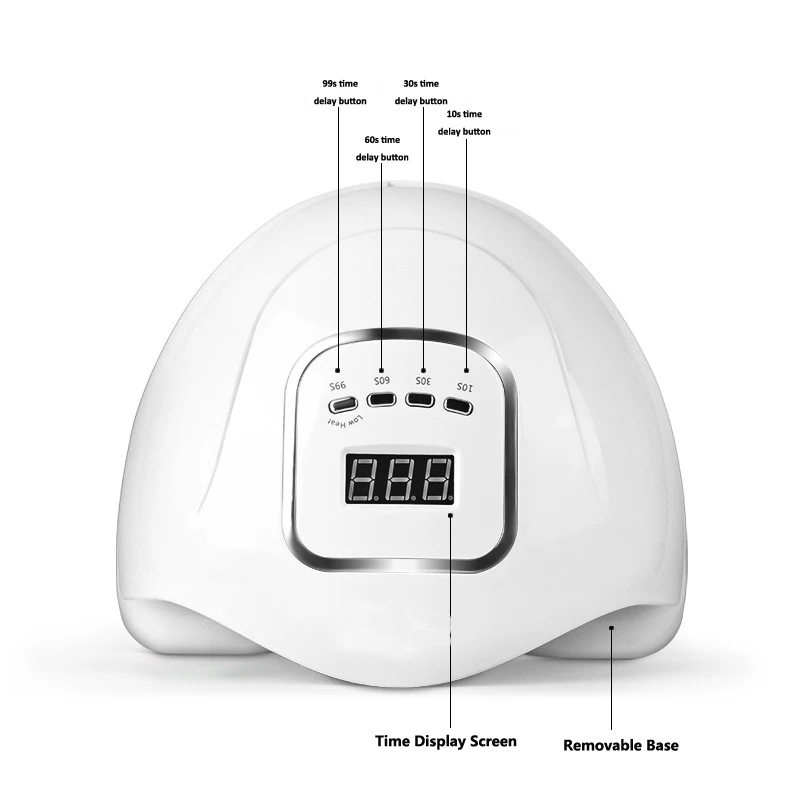 2021 New Quick-drying 150W Dryer Gel nail art lamp UV smart nail finger tool phototherapy machine LED Lamp