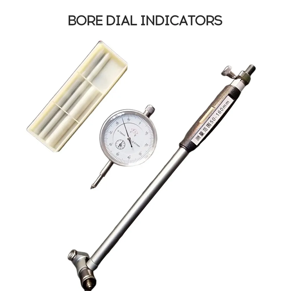 50-160mm Dial Bore Gauge Hole Indicator Measuring Engine Gage Cylinder Tool Kit