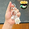 Portachiavi luminoso a forma di piccola tartaruga - cane chacha bianco