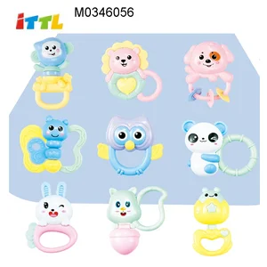 ITTL M0346041 Eco-friendly Funny ABS Plastic Musical Baby Rattle Teether Toy Set for 0-24 Months Cute Infant Toys