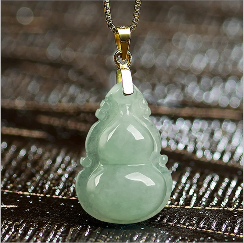 Silver Clasp Jade Necklace,Silver Chain 