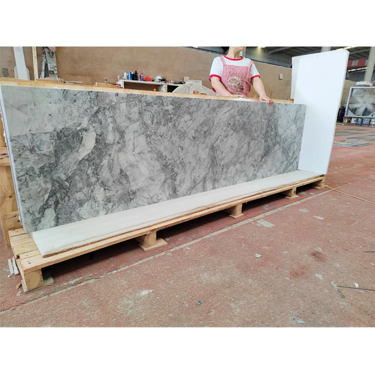 Newstar Brazilian Quartzite Calacatta Grey Marble Stone Quartz Super