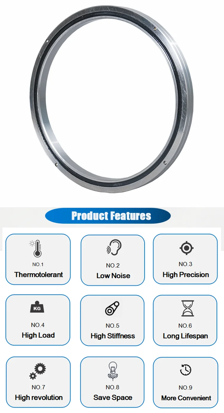 LYJW RA6008 Thin Section Single Row Cross Roller Bearing RA7008 RA8008 RA9008 RA10008