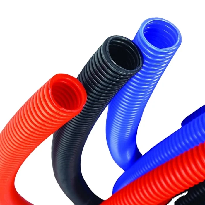 Manufacturer PA electrical pipe corrugated flexible pipe cable protection hose flexible electrical conduit supplier