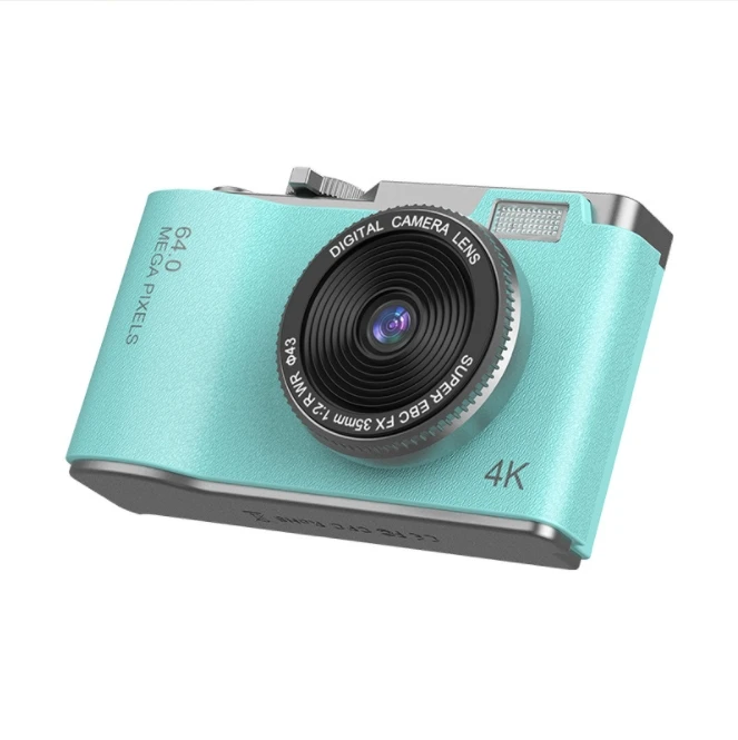 4K HD Digital Camera - CCD Retro Design, 16X Zoom, FHD 1080P Video