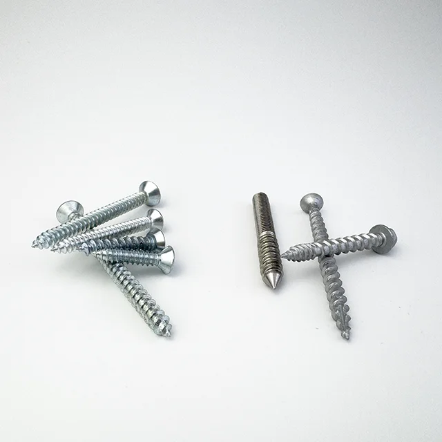 ANSI Standard Various Sizes Steel Stainless Zinc Plated Wood Screws C.S.K Flat Pan Hex Head Screws For Engineering Construction supplier