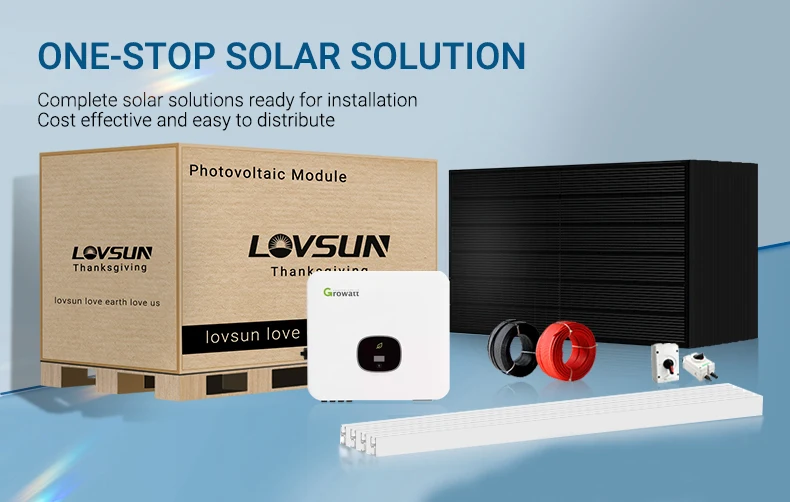 2024 hot sell EU stock solar energy storage system 3kw 5kw 8kw 10kw 12kw on grid solar energy power system for home factory