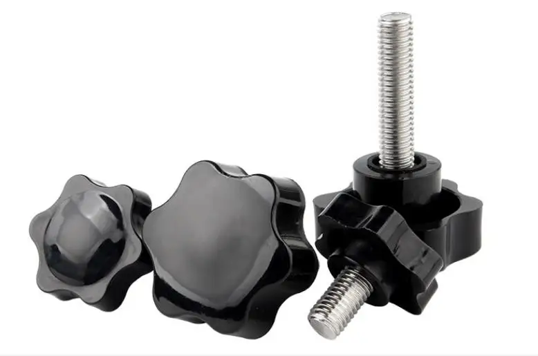 12 Viti A Stella M8x20mm Con Manopola Nera | Per Macchine E Mobili | Serraggio Senza Attrezzi - Foto 4